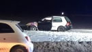 Barrie police on scene of crash that killed 17-year-old girl Wednesday, January 29th, 2020 (Steve Mansbridge / CTV News)