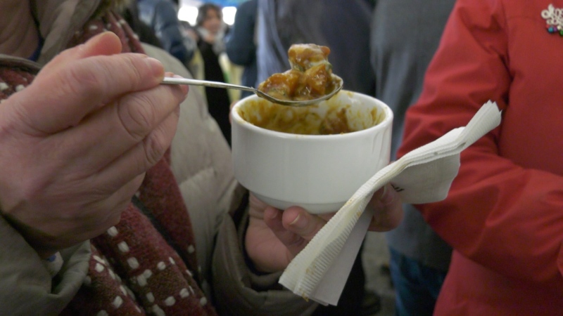 Hundreds sampled different kinds of stew at the annual cook-off in the ByWard Market. 