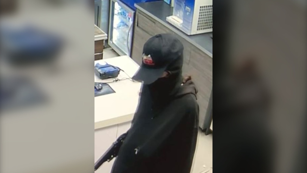 masked woman Redwater armed robbery