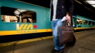 A Via Rail train is shown in this file photo. (Peter McCabe/The Canadian Press)