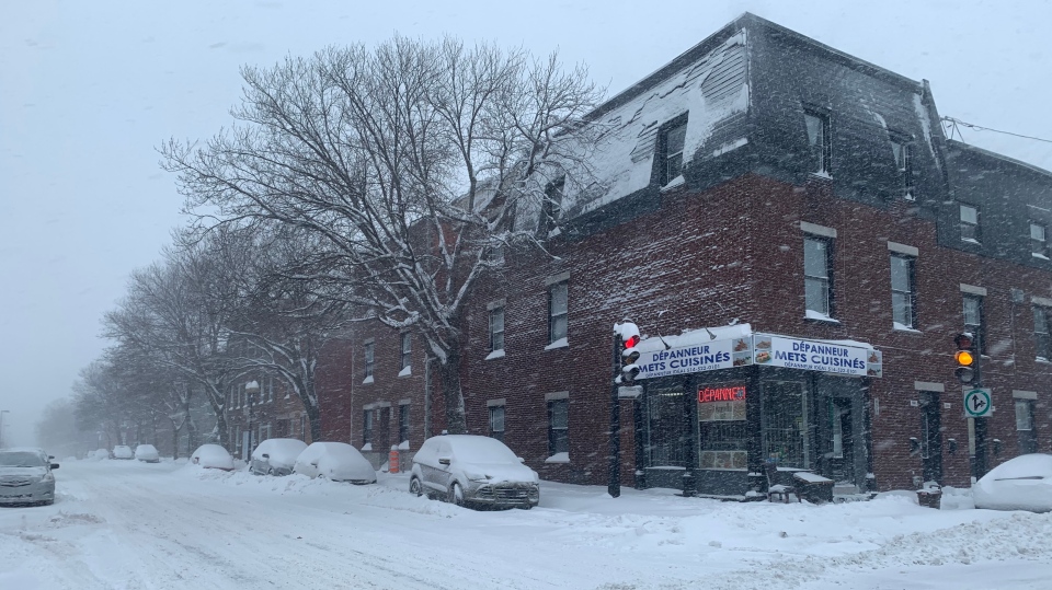Montreal Feb. 7, 2020 Snowstorm