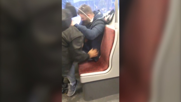 Video shows violent incident on TTC streetcar | CTV News