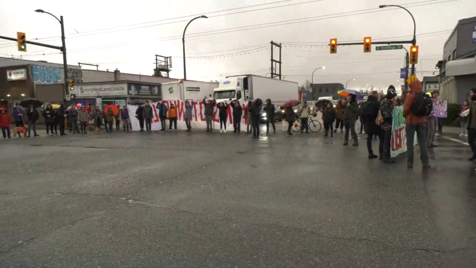 pipeline protest East Vancouver