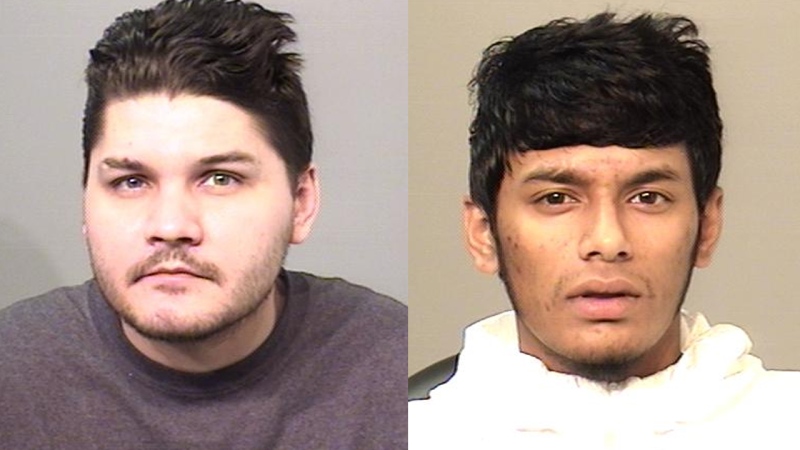 Roger Earl van Every, left, and Shajjad Hossain Idrish seen in these handout photos from the Brantford Police Service.