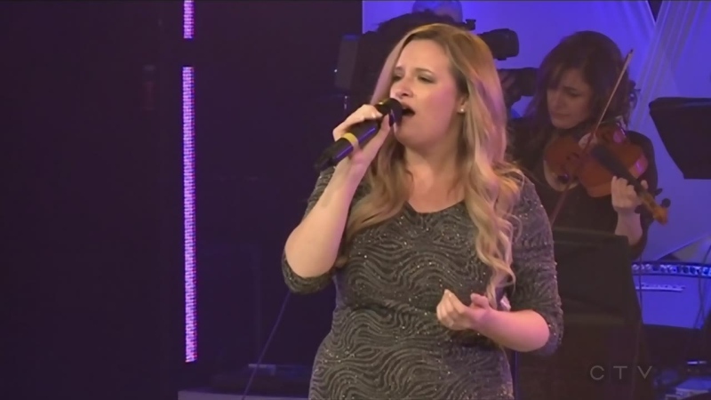 Cindy Thornton sings for the CTV Lions Telethon