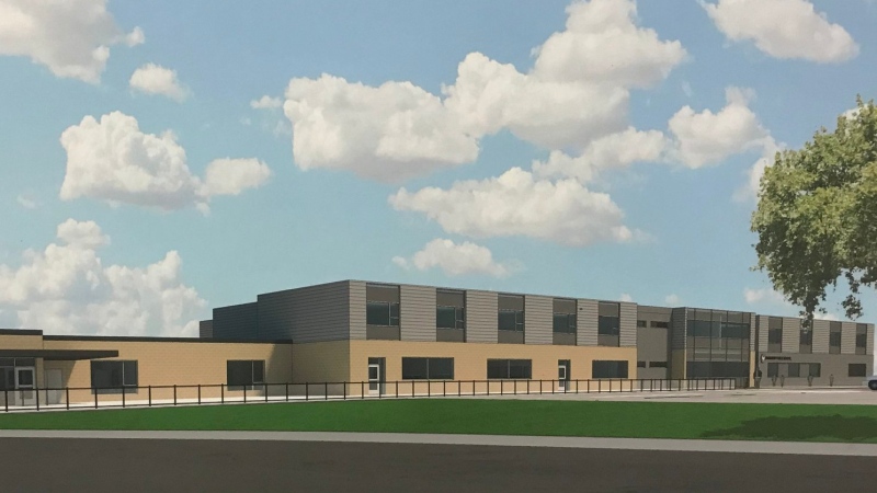 A rendering for a new school in east Windsor. (Courtesy GECDSB)