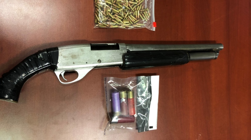 Police located methamphetamine, a loaded, sawed-off 12-gauge shotgun, three digital scales and ammunition in a recent drug bust in Prince Albert. (Courtesy Prince Albert Police Service)