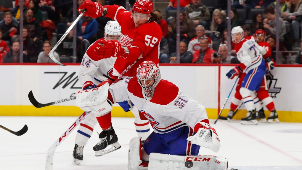 NHL-worst Red Wings beat Canadiens 4-3, sweep season series | CTV News