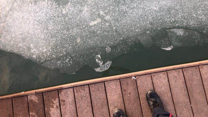 Police say a youth fell through the ice in LaSalle, Ont. (Courtesy LaSalle Police)
