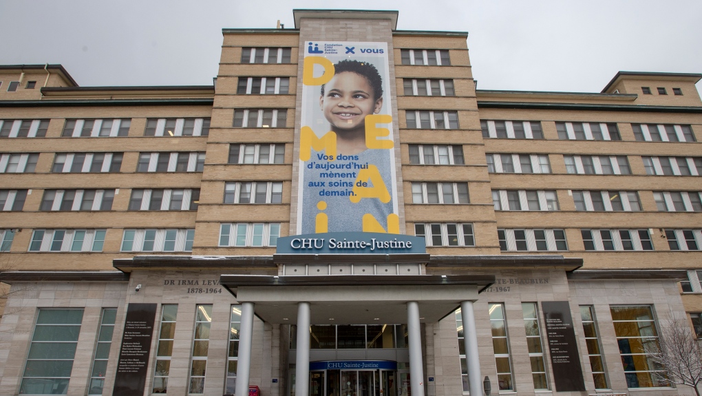 Sainte-Justine Hospital is seen Thursday, January 