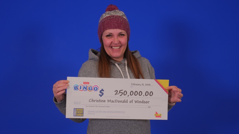 Christine MacDonald won $250,000 with Instant Bingo Multiplier. (Courtesy OLG)