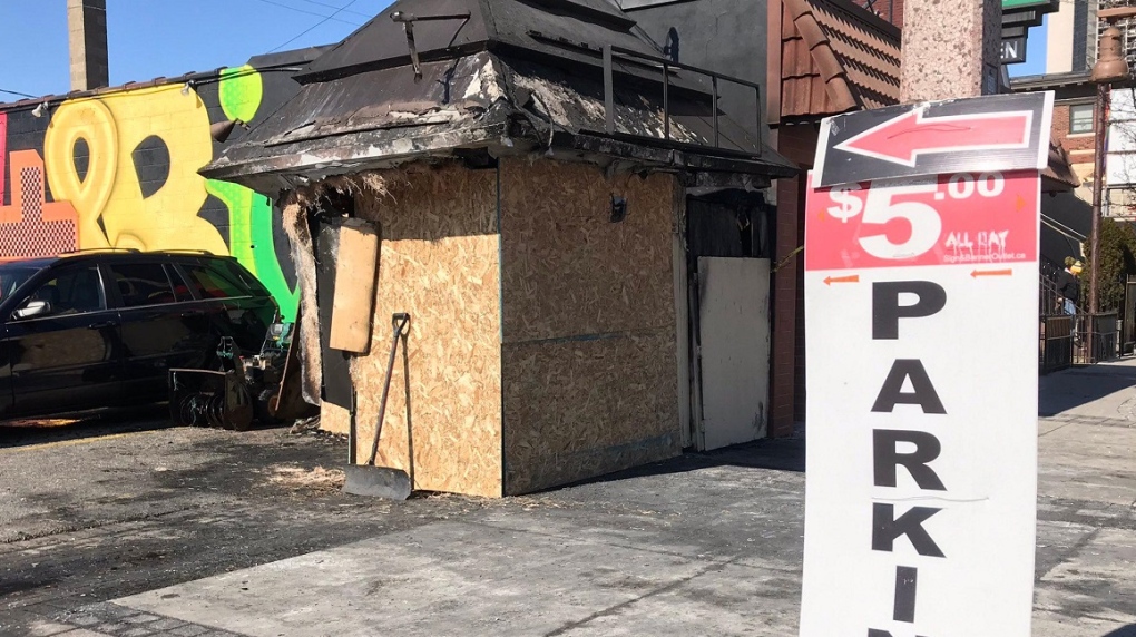 Windsor parking booth destroyed by fire