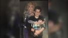 Kurtis Hamel pictured with Dolly Parton. (Supplied photo)