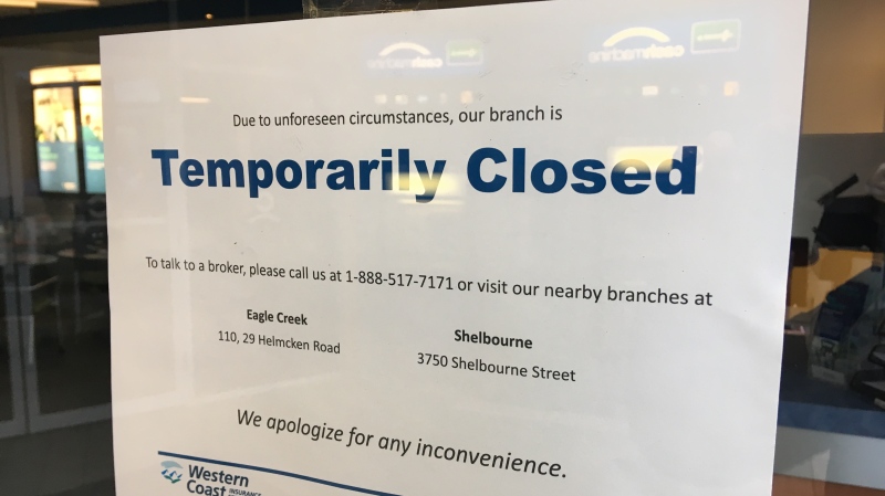 The Coast Capital office is expected to reopen Saturday: Feb. 28, 2020 (CTV News)