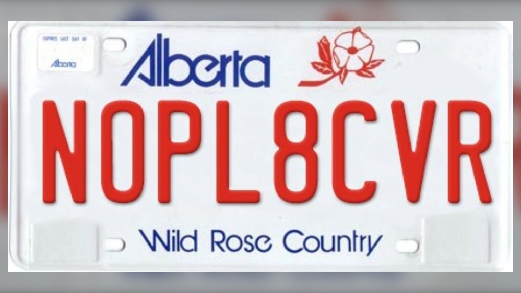 Alberta, licence plate, cover