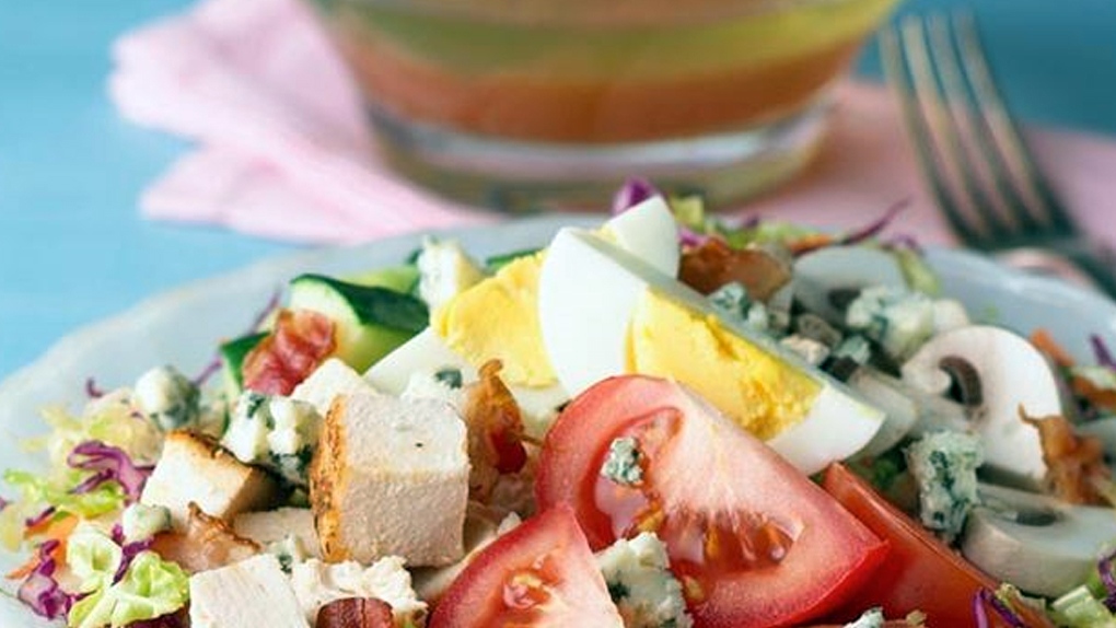 Cobb Coleslaw Salad With Maple Dressing