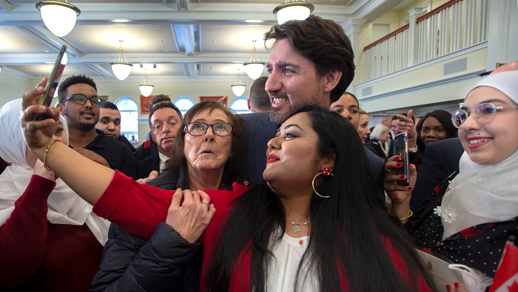 Trudeau surprise citizenship ceremony