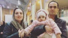 Tohid Yousefi Rezaii, a PhD research fellow at Ryerson University, says his wife and three-year-old child are stranded in Iran due to the COVID-19 outbreak. (Supplied)