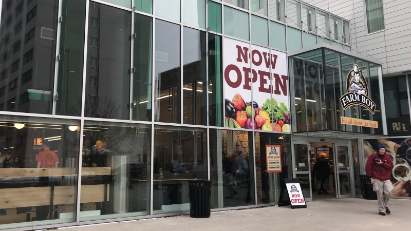 Farm Boy opens its new store on Metcalfe Street on March 5, 2020 (Leah Larocque/CTV News Ottawa)