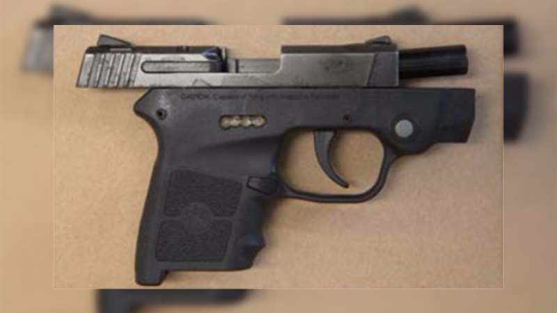 A handgun was seized in London, Ont. on Wednesday, March 4, 2020. (Source: London Police Service)