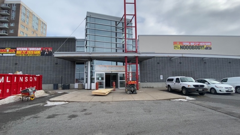 Future location of Lastman's Bad Boy Furniture store on Merivale Road. Ottawa. March 5, 2020 (Tyler Fleming / CTV News Ottawa)
