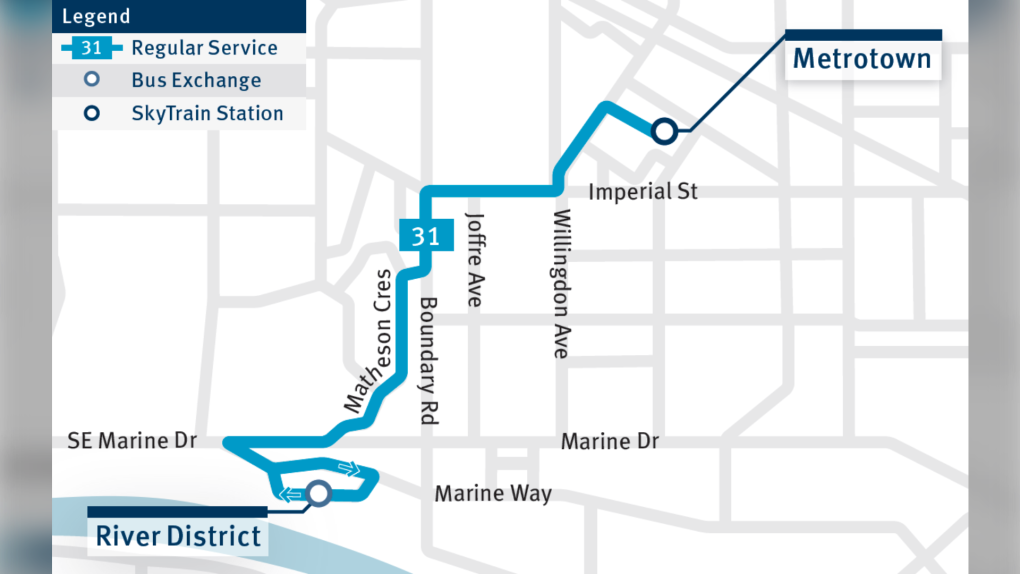 New 31 bus route