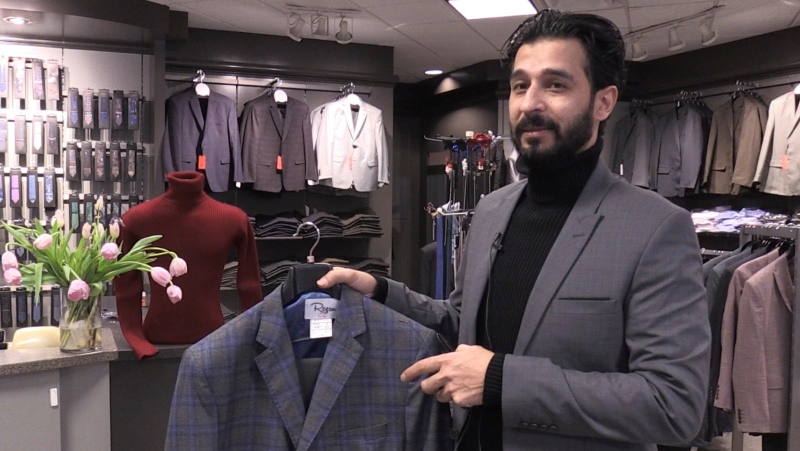 Rezan Iso, a tailor and former Syrian refugee, has opened a second business in Bridgewater, N.S. (Natasha Pace/CTV Atlantic)