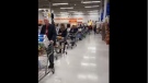 Long lines at Superstore on Dougall Ave., in Windsor on Thursday, March 13, 2020. (Leo Lucier / Facebook)