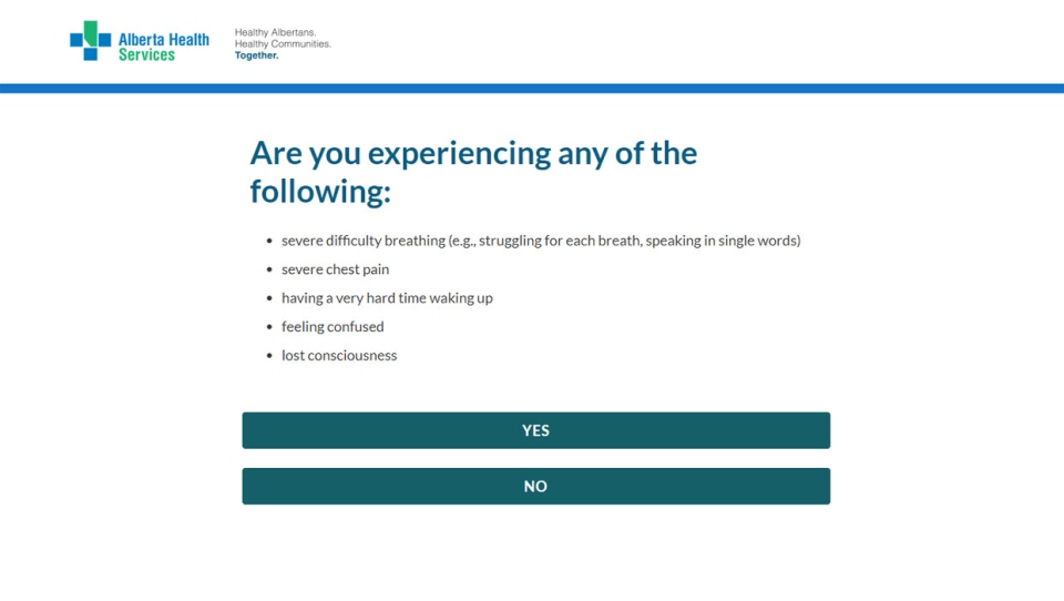 Alberta Health Services Unveils Online Covid 19 Assessment Tool Ctv News
