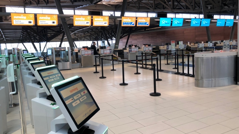 Quiet start to March Break at the Ottawa International Airport (Peter Szperling/CTV News Ottawa)