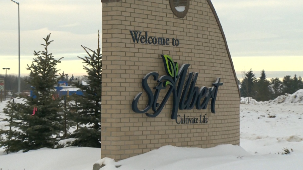 St. Albert welcome sign 