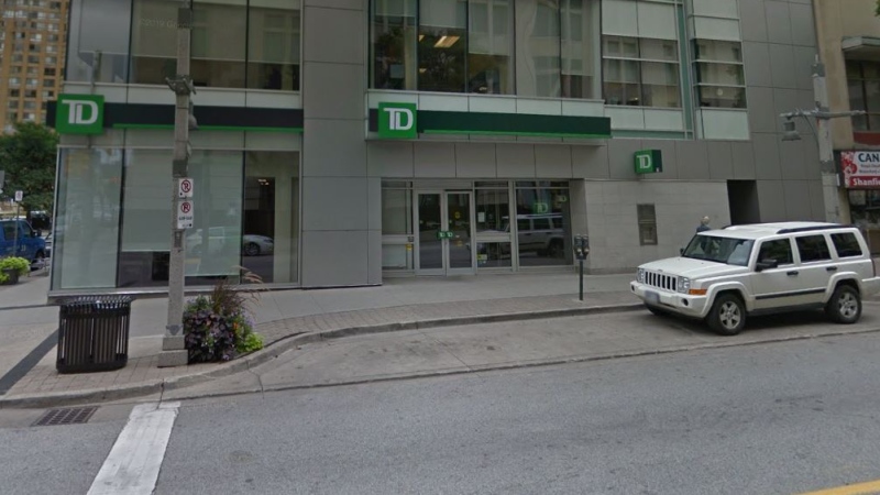 TD Bank at 156 Ouellette Ave. in Windsor Ont. (Google)