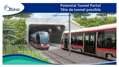 City officials plan to build a downtown tunnel and 13 kilometres of light rail tracks as part of a new transit plan for the City of Ottawa.