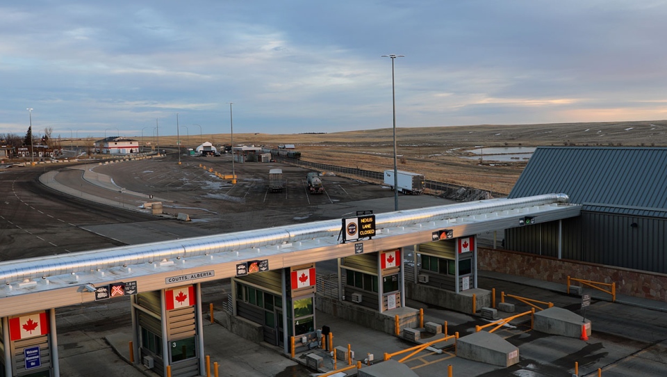 coutts, border crossing, covid-19, lethbridge, cal