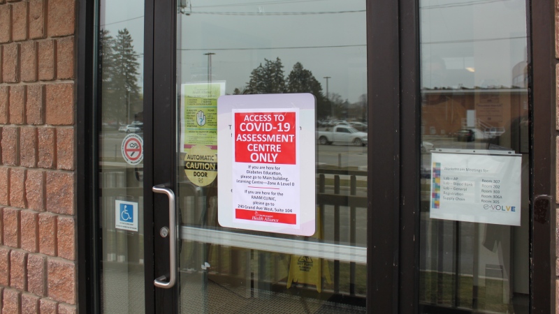 The new COVID-19 Assessment Centre in Chatham, Ont. is seen on Thursday, March 19, 2020. (Gerry Dewan  / CTV London)