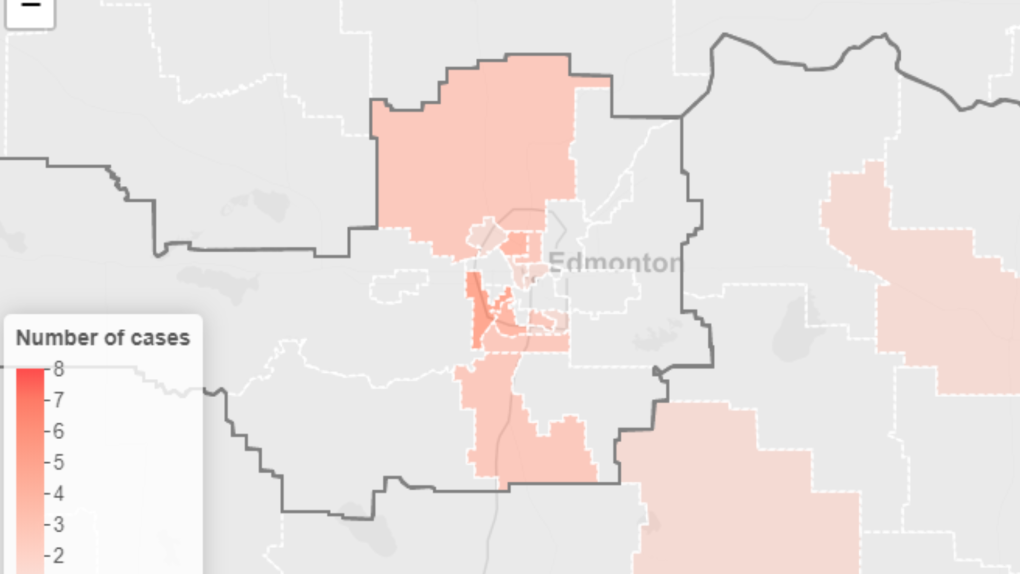 This map shows where Edmonton's COVID-19 cases are | CTV News