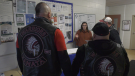 Several volunteers from local Warriors motorcycle clubs are stepping up to fill a desperate need, helping Meals on Wheels get food to seniors. Mar. 20/20 (Ian Campbel/CTV Northern Ontario)