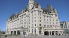 The Chateau Laurier closed its doors Saturday for the first time in its 108-year history because of the COVID-19 pandemic. (Nate Vandermeer/CTV News Ottawa)