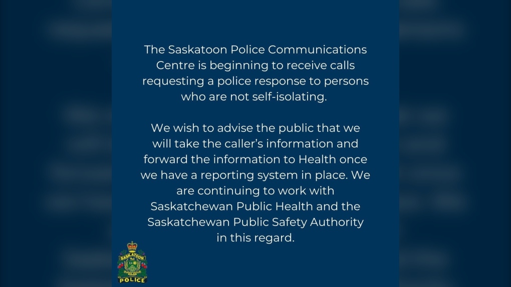 Saskatoon Police Message