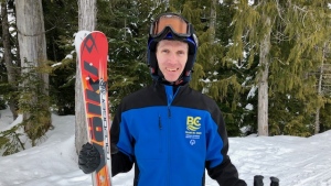 B.C. skier Cory Duhaime won three gold medals at the national games in Ontario after recently battling cancer. (Provided) 