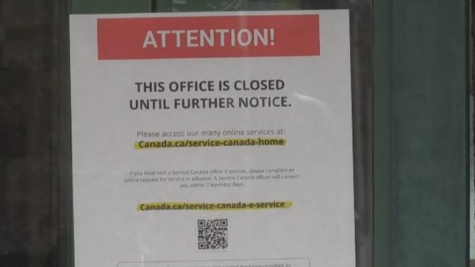 service canada closed