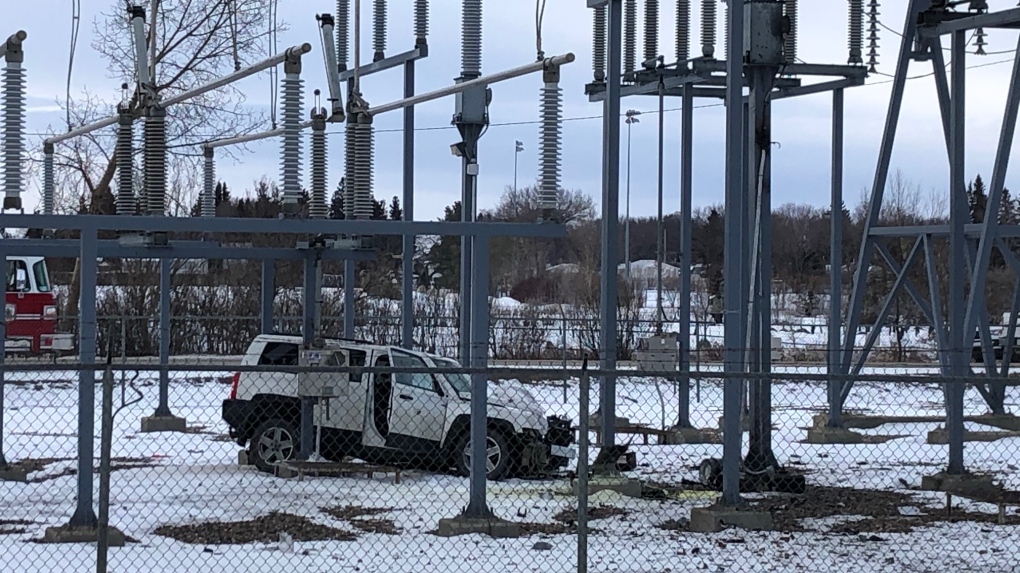 Saskatoon crash/power outage March 25, 2020