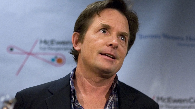 Michael J. Fox attends a news conference at the University Health Network in Toronto on Thursday, Sept. 24, 2009. (Chris Young / THE CANADIAN PRESS) 
