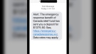 The Nanaimo RCMP say a new text scam related to COVID-19 is circulating across the island: (CTV News)
