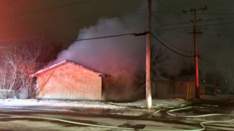 Garage fire, March 30