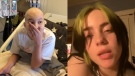 Billie Eilish fan Kamryn Exley, left, was heartbroken about missing one of the singer's concerts until she received a personal message from the pop star hospital. (Facebook) 