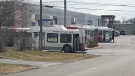 One of the five buses driven by an OC Transpo driver that tested positive for COVID-19 is being sanitized by a third party vendor.