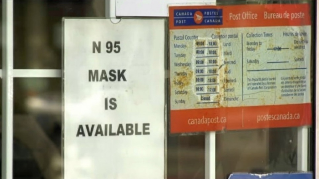 N95 mask available sign