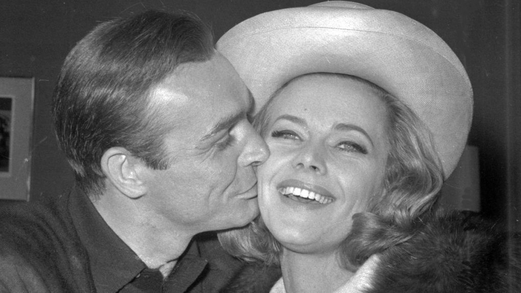 Sean Connery and Honor Blackman in 1964