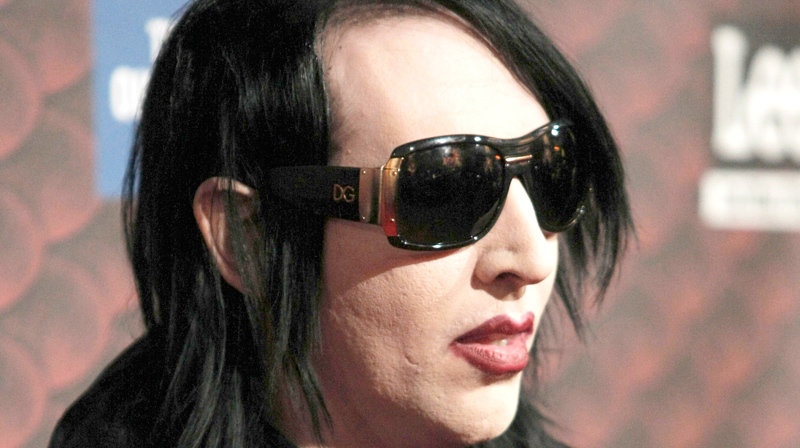 Marilyn Manson arrives at the Scream Awards in Los Angeles on Saturday Oct. 18, 2008. (AP / Dan Steinberg)